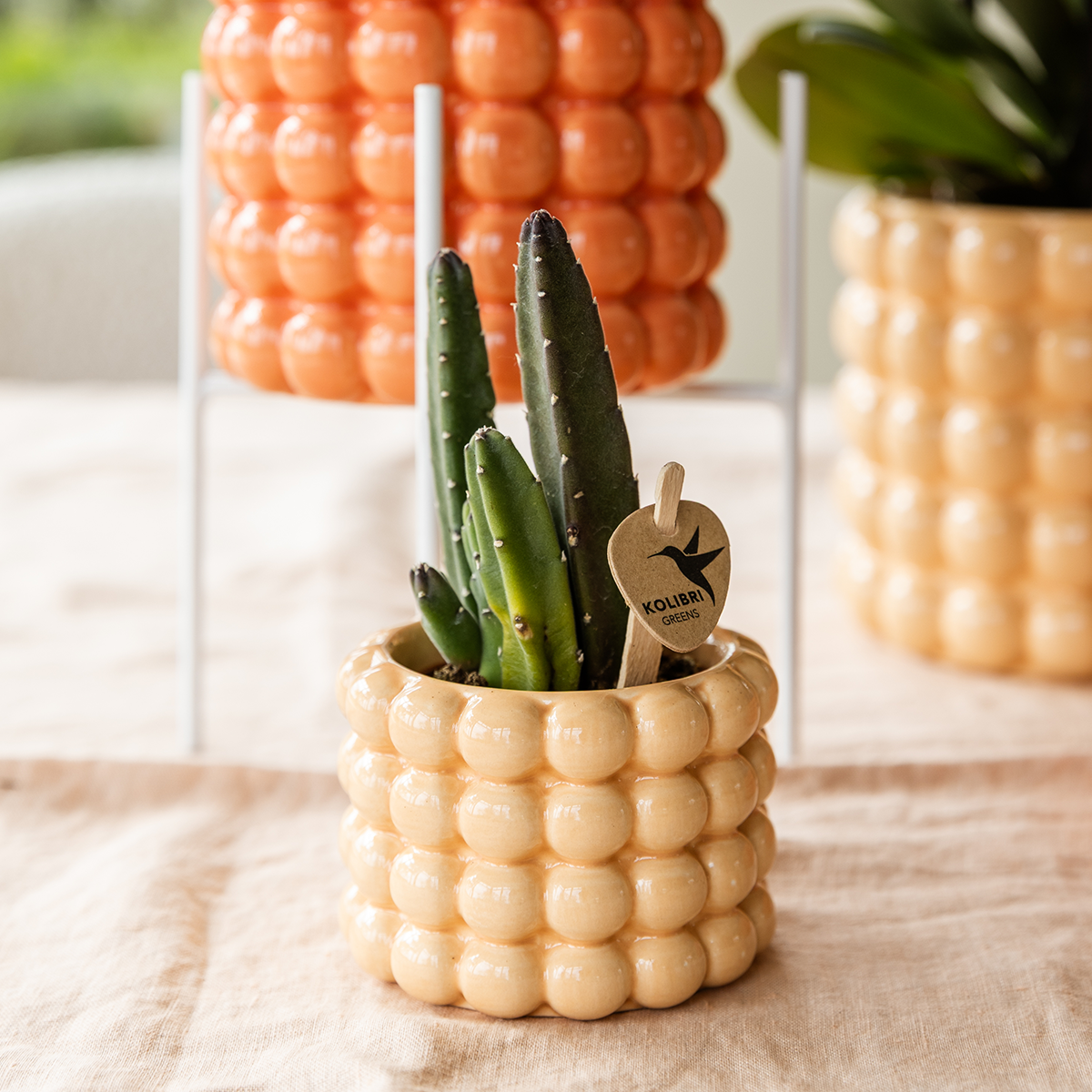 Kolibri Home | Pot décoratif Poppy - Pêche - Ø6cm