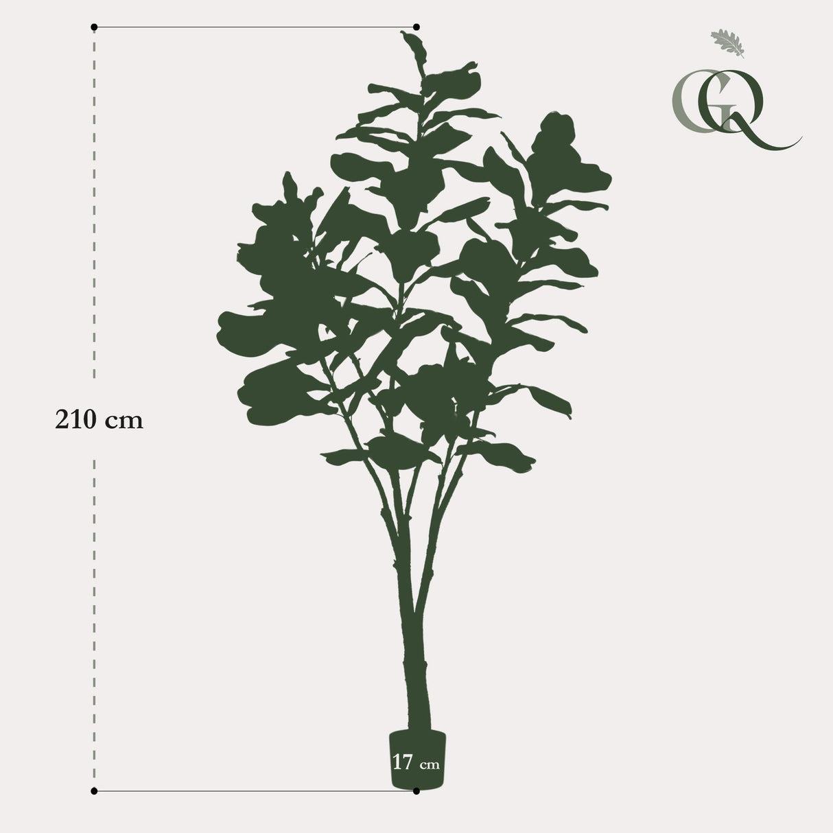 Plante artificielle - Ficus Lyrata - Plante tabac - 210cm