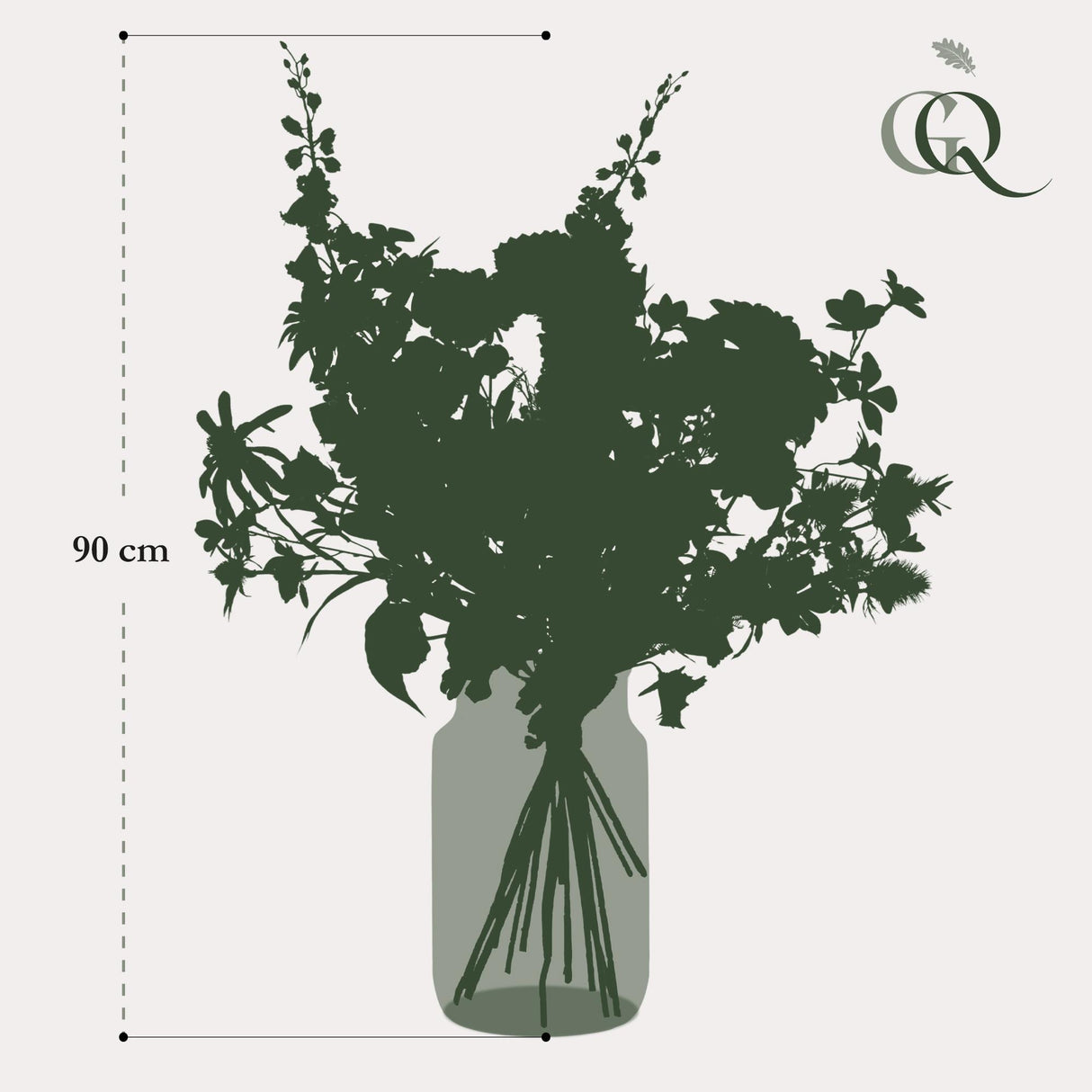 Kunstbloemen - Boeket XL - Electric Love - 90cm
