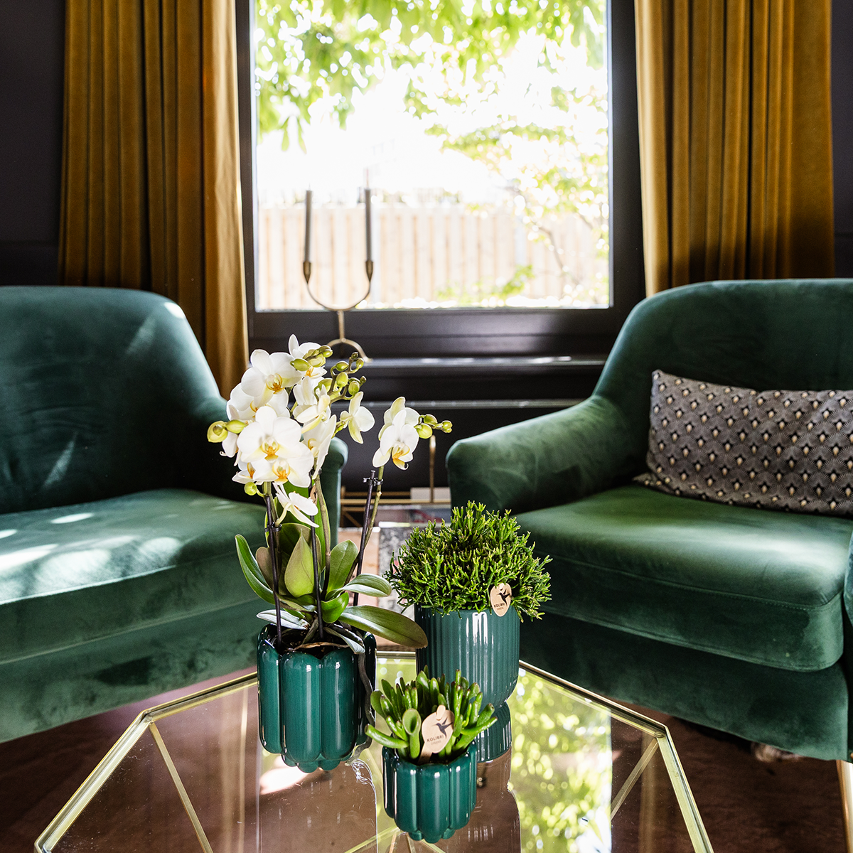 Kolibri Home | Pot décoratif Diabolo | Ø9cm - Vert
