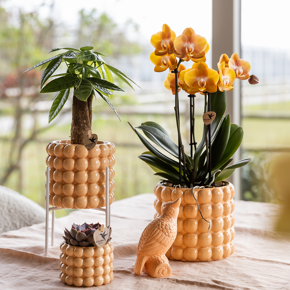 Kolibri Home | Pot décoratif Poppy - Pêche - Ø6cm
