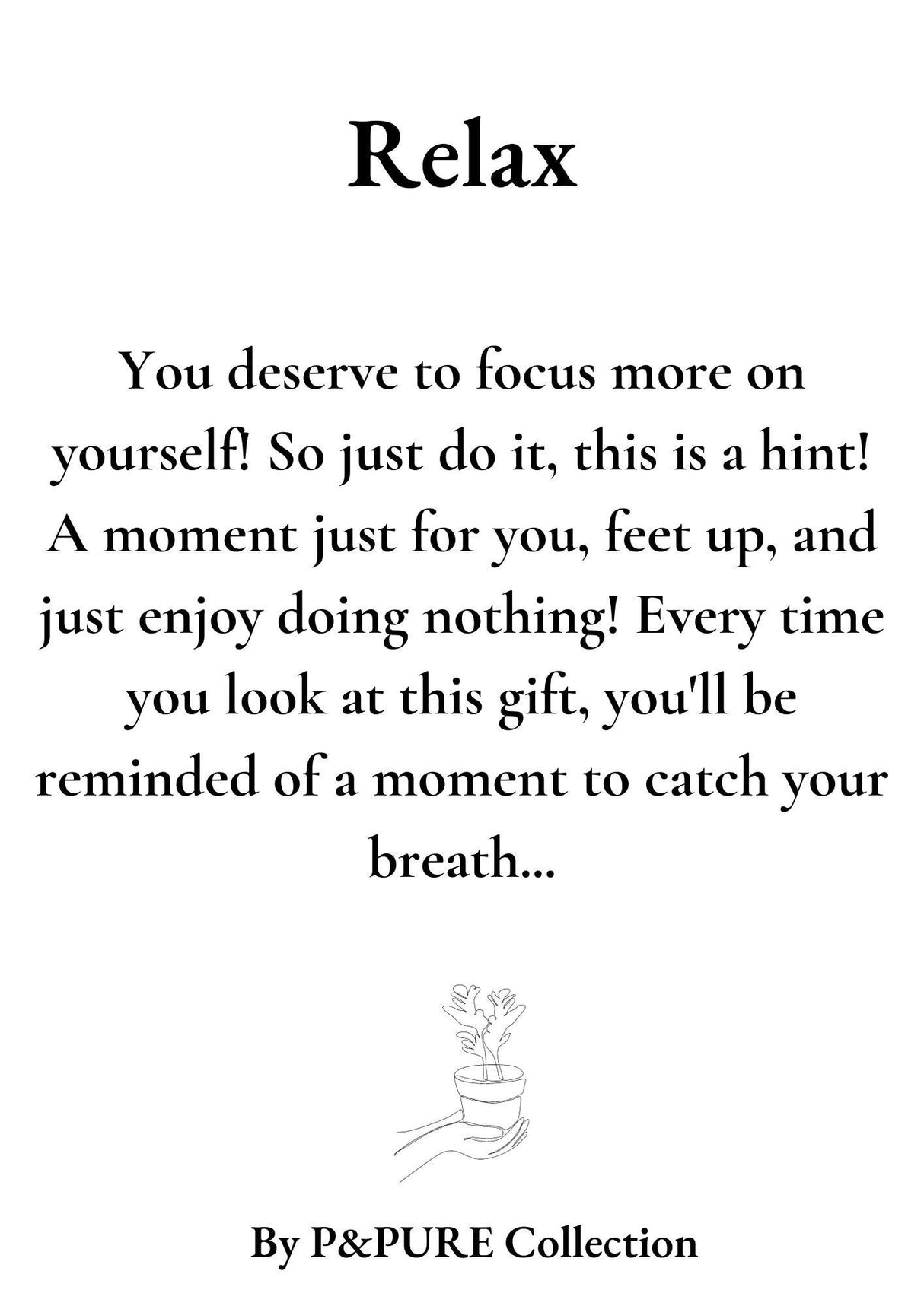 Aloe Vera Gift "Relax" WITH GREETING CARD! - Ø12cm - ↕40cm