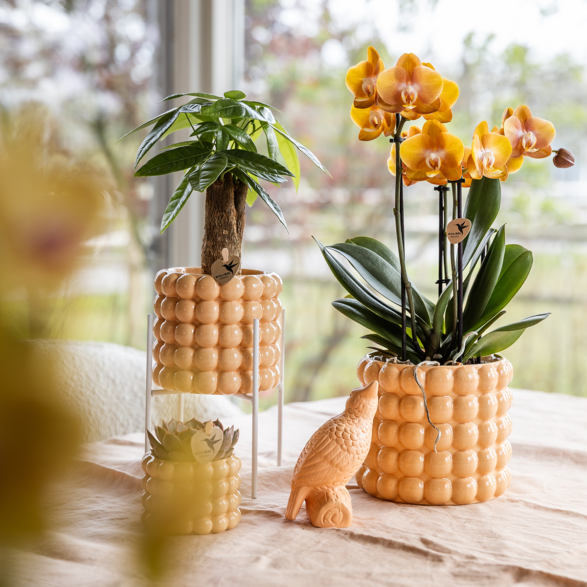 Kolibri Home | Pot décoratif Poppy - Pêche - Ø6cm