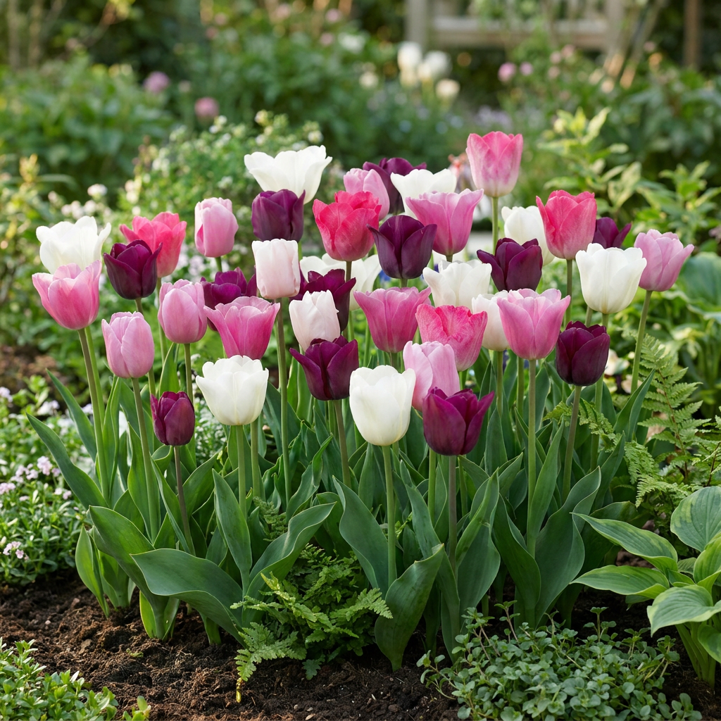 24x Tulipa Pastel mix - Pastel tulp mix - Diversen - Voorjaarsbloeier - Bolmaat 11/12