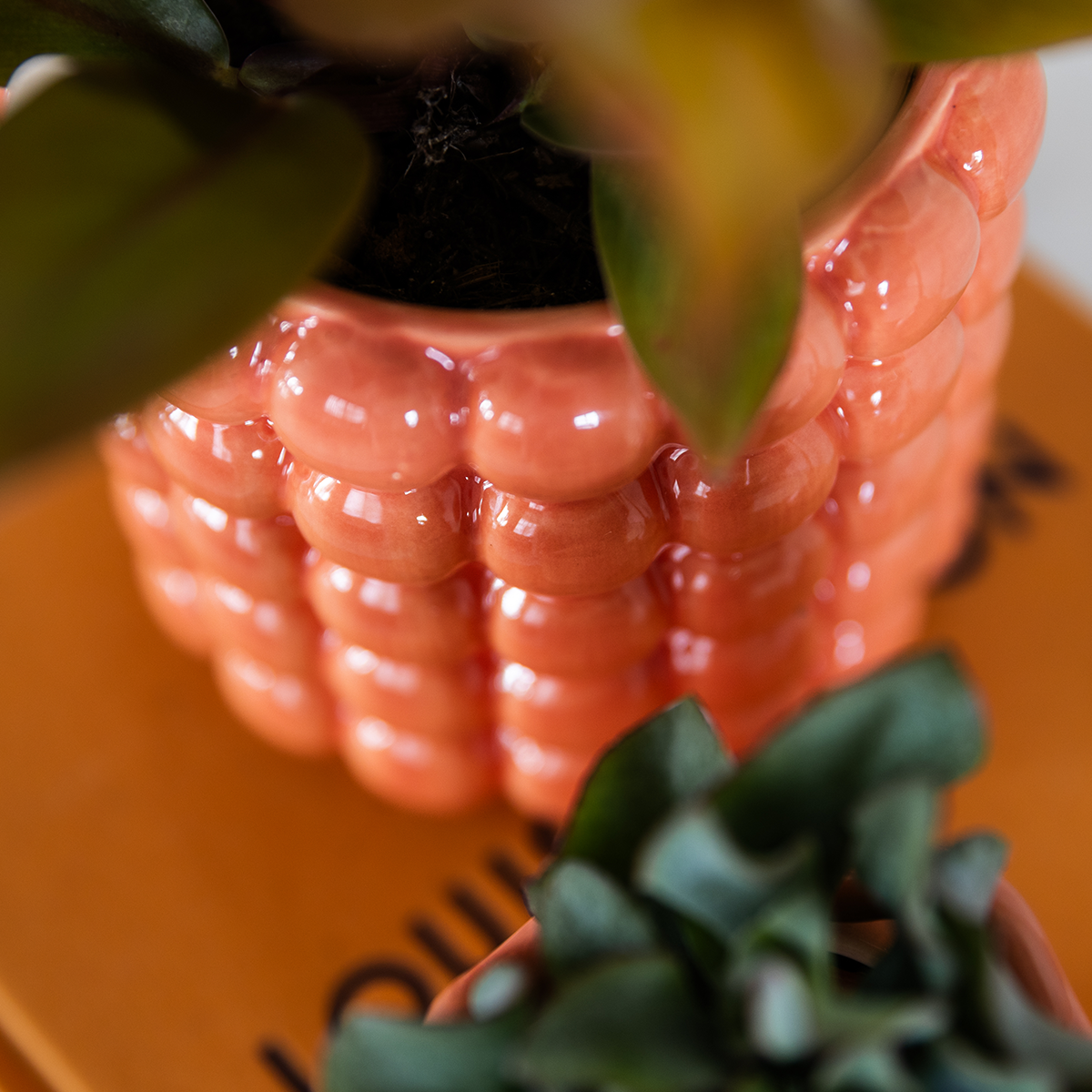 Kolibri Home | Pot décoratif Poppy - Orange - Ø6cm