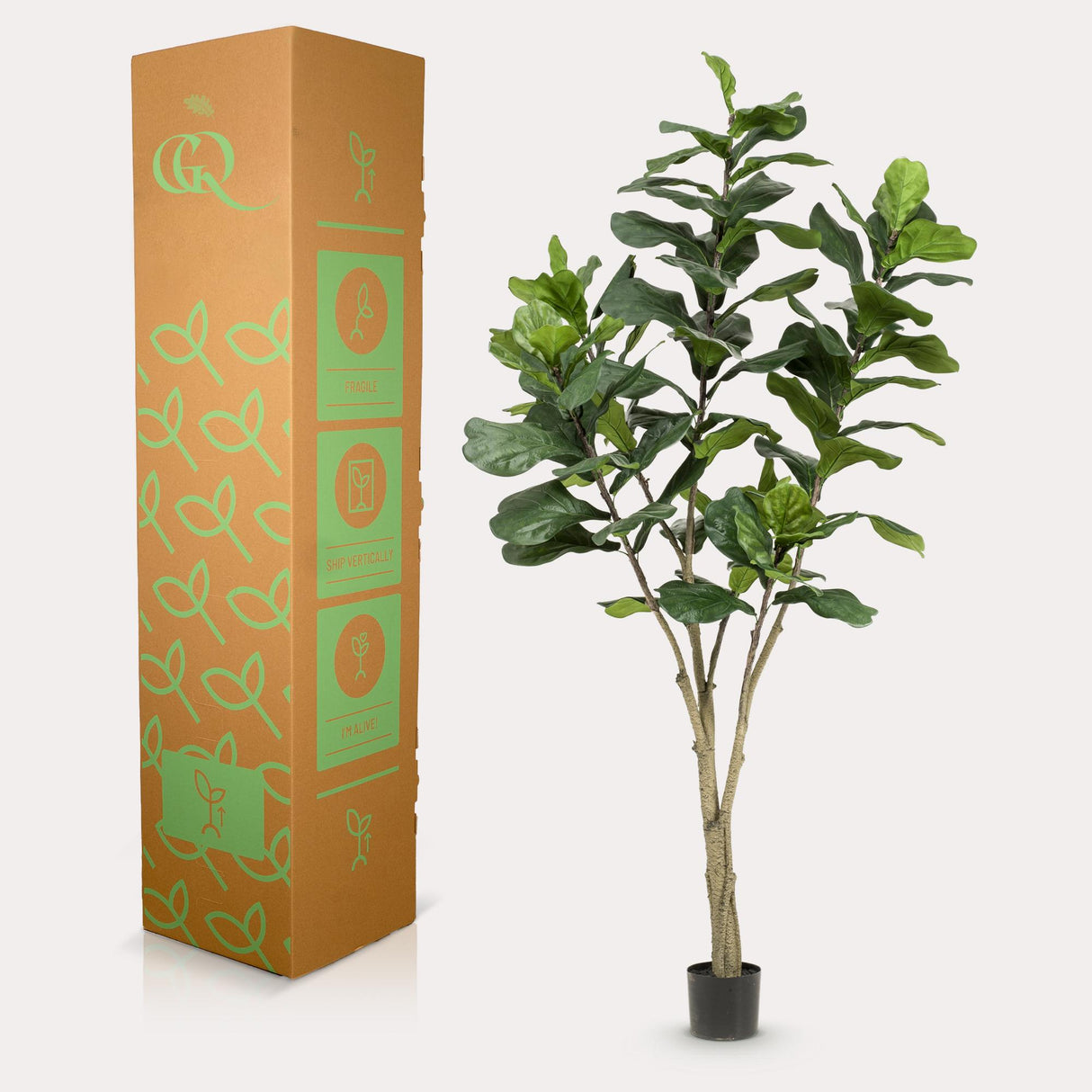 Plante artificielle - Ficus Lyrata - Plante tabac - 210cm