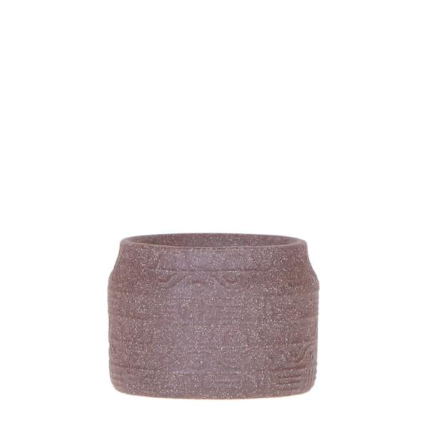 Hyroglyph sierpot - Bruin - Ø6cm