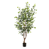 Kunstplant - Eucalyptus - Blauwe Gomboom  - 140 cm