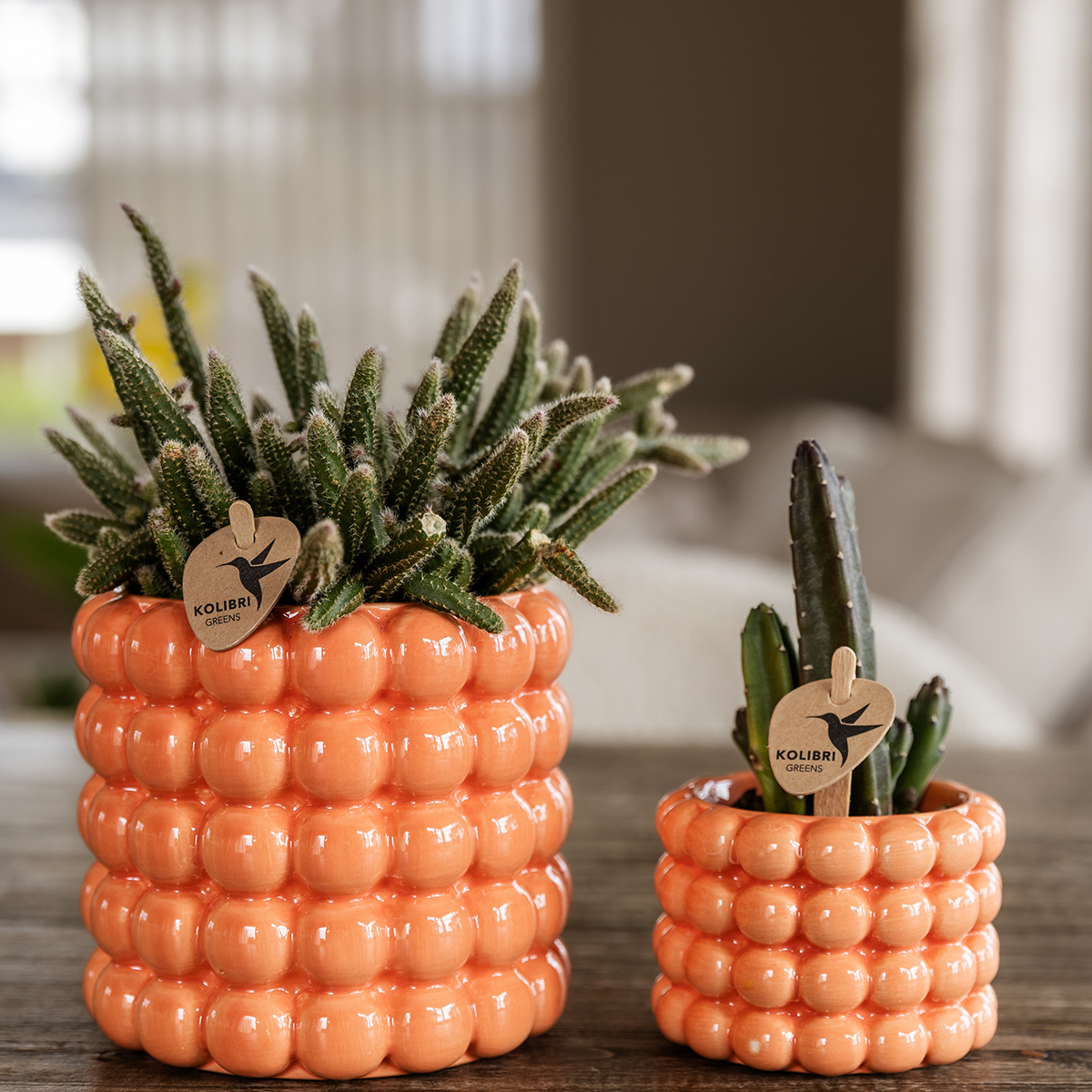 Kolibri Home | Pot décoratif Poppy - Orange - Ø6cm