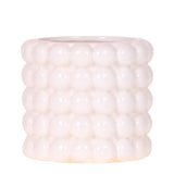 Kolibri Home | Pot décoratif Poppy - Blanc - Ø9cm