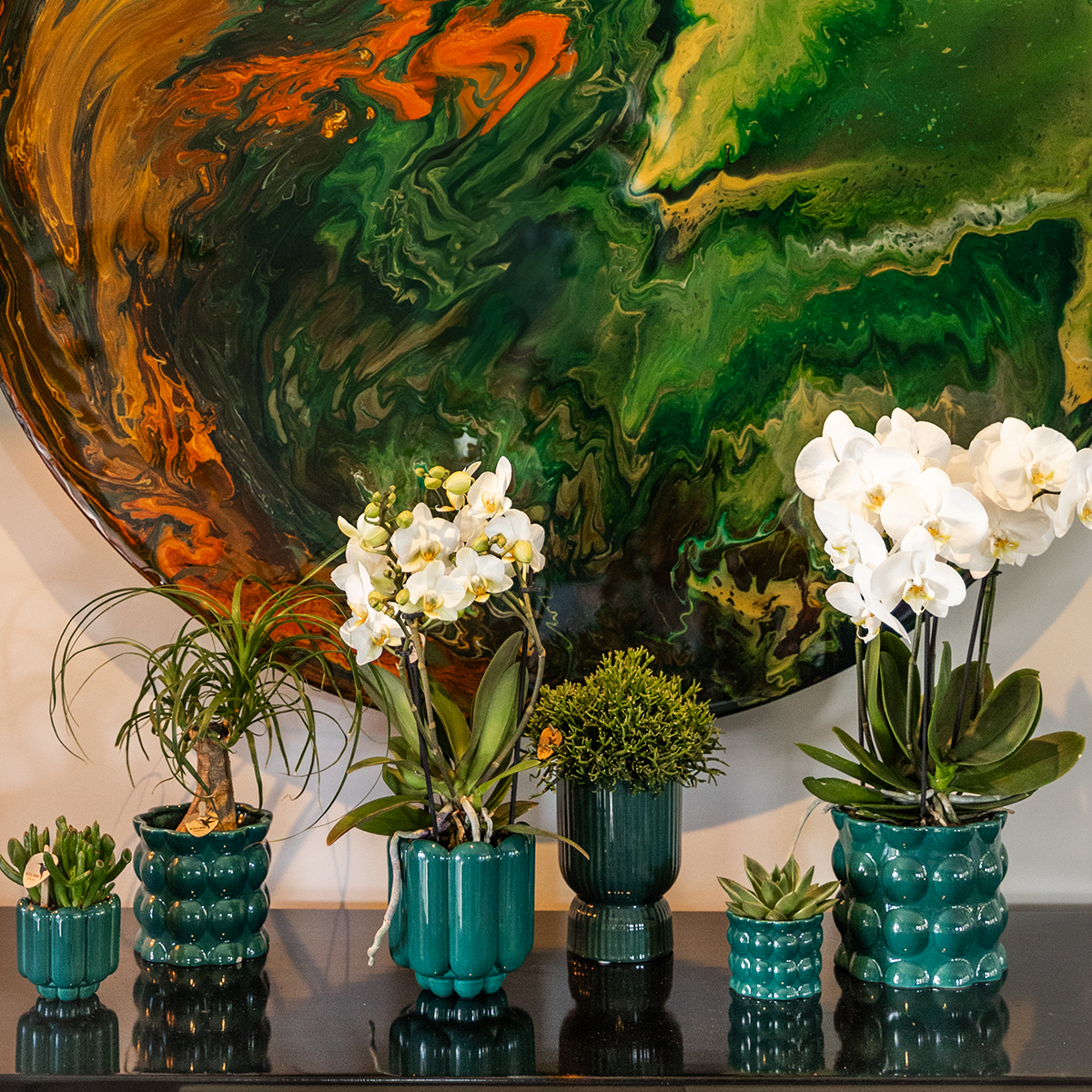 Kolibri Home | Pot décoratif Diabolo | Ø9cm - Vert
