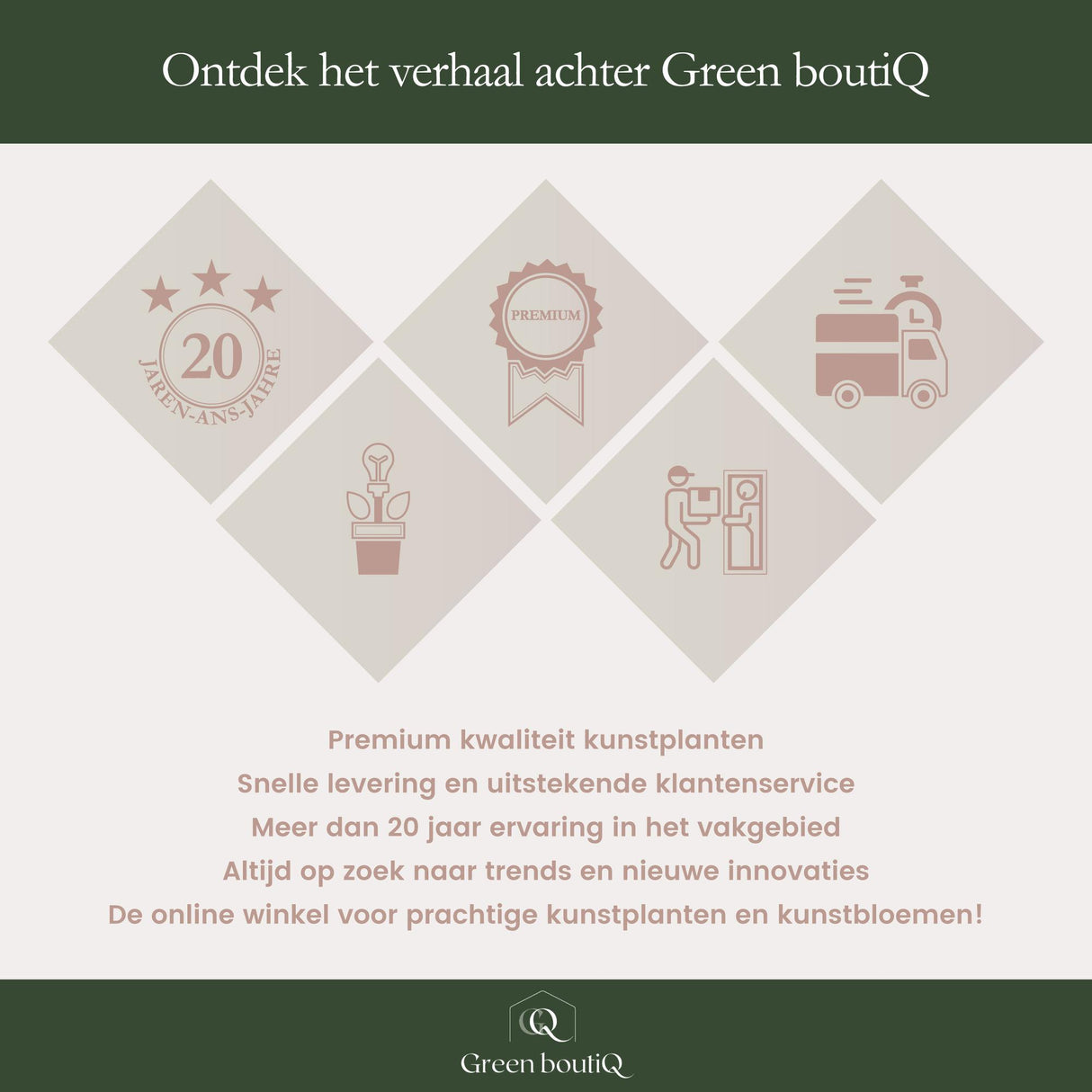 Kunstbloemen - Boeket L - Pretty Pink - 89 cm