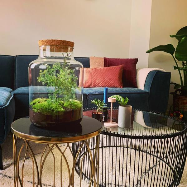 DIY - Kerst terrarium ↕28cm  -  Ø18cm