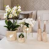 Pearl pot - Travertine - Ø12cm